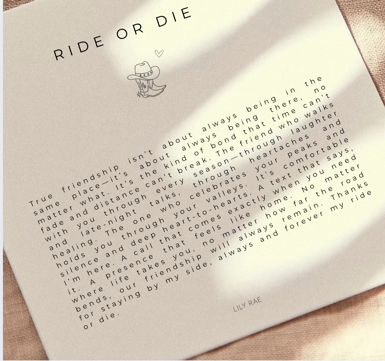 RIDE OR DIE NECKLACE