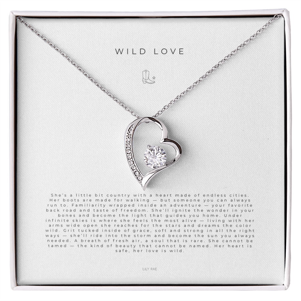 Lily Rae Wild Love Necklace Silver