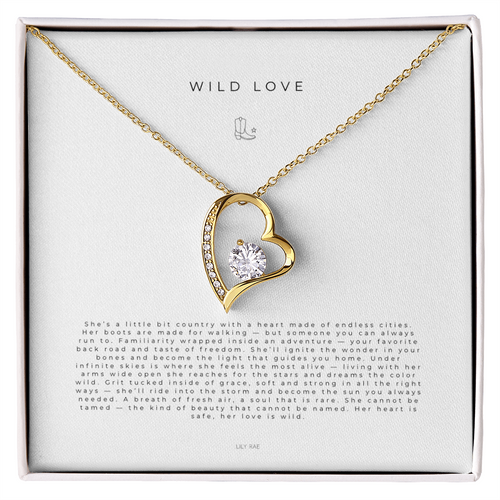Lily Rae Wild Love Necklace Gold