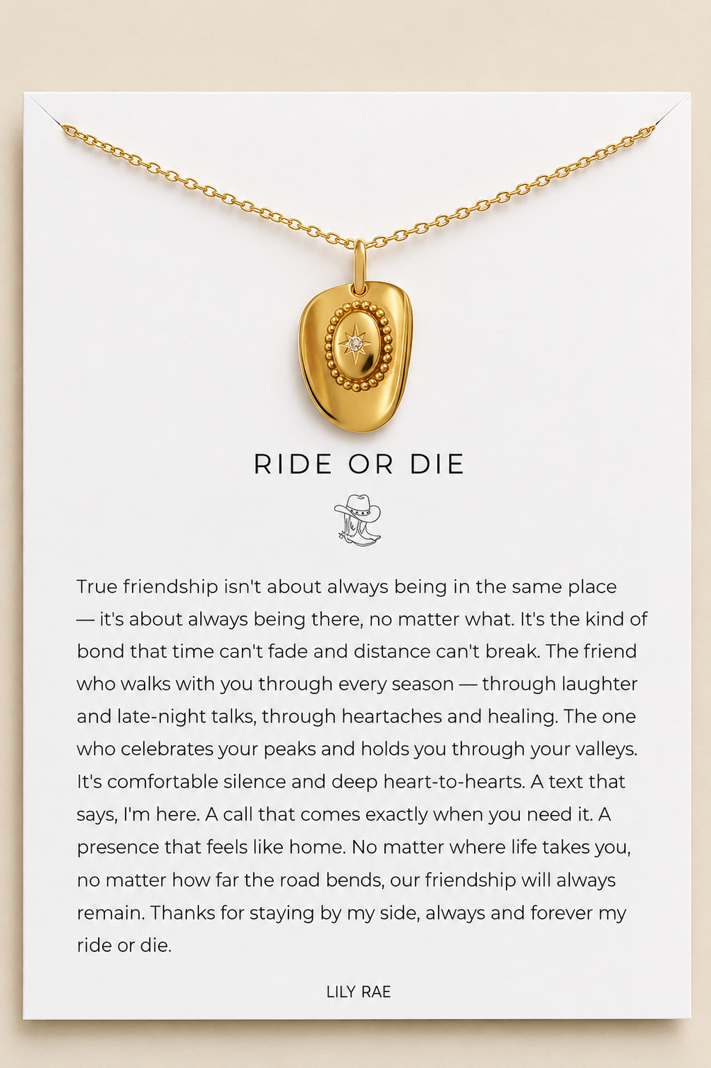 Ride or Die Necklace
