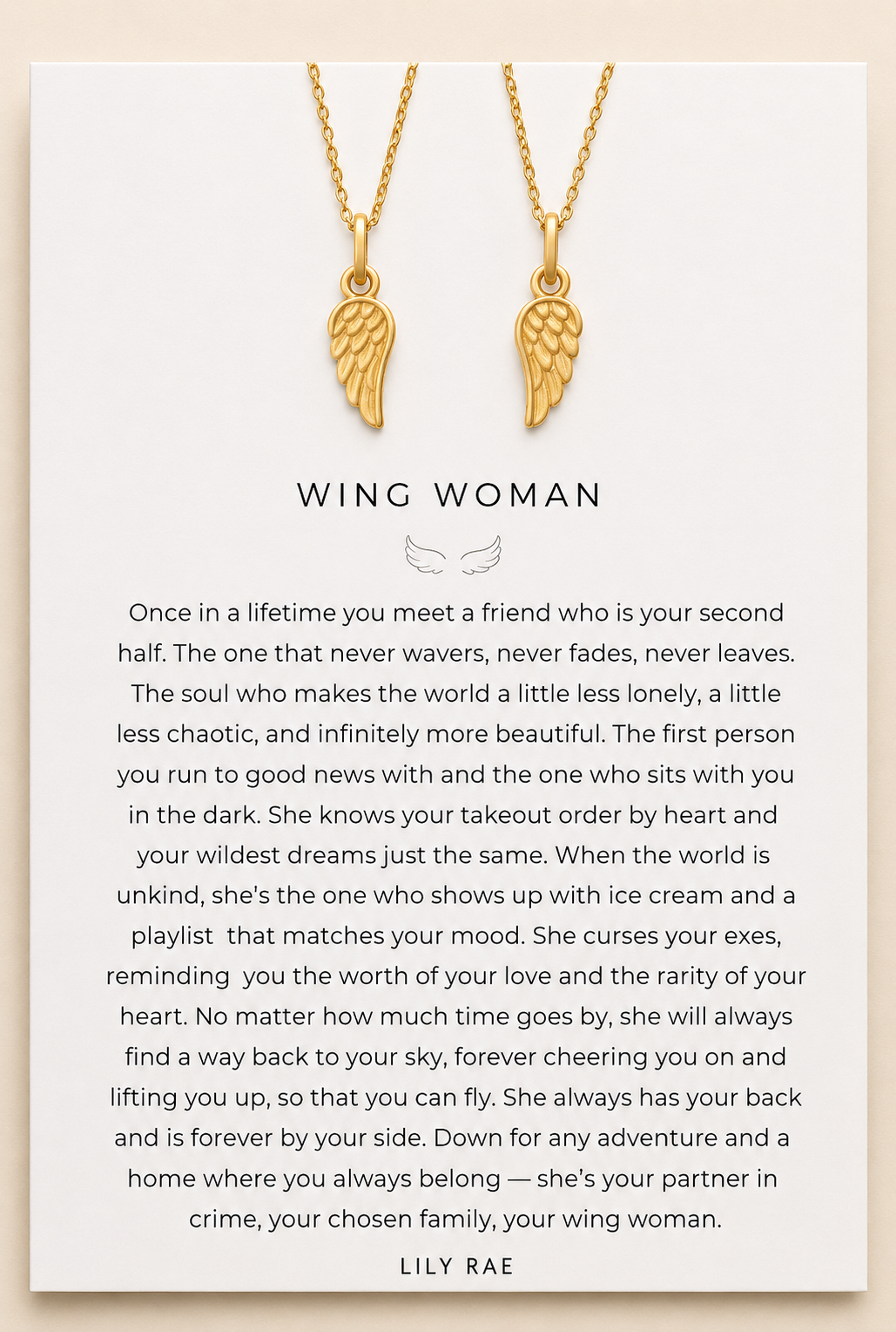 Wing Woman Necklace