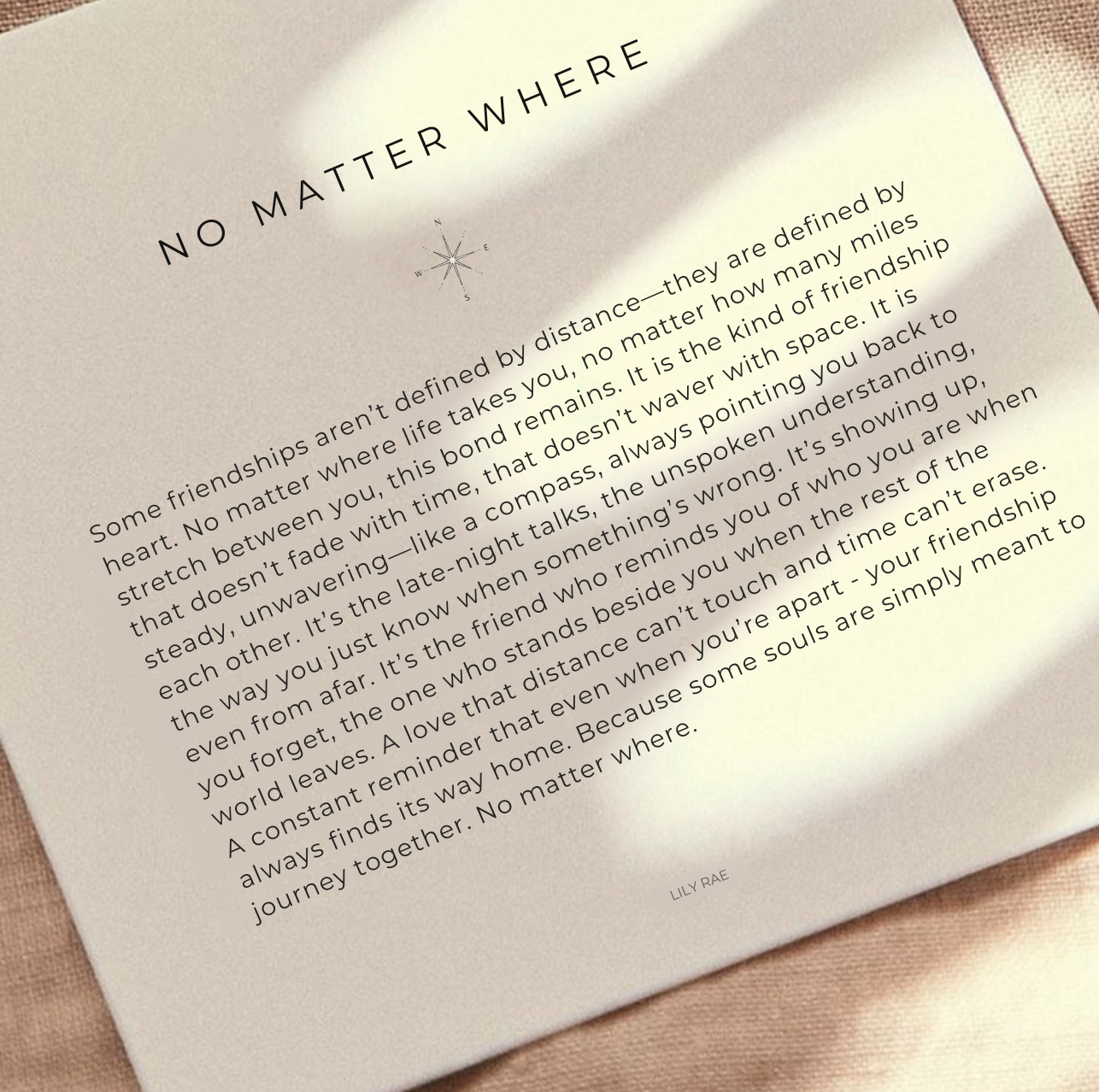 NO MATTER WHERE NECKLACE