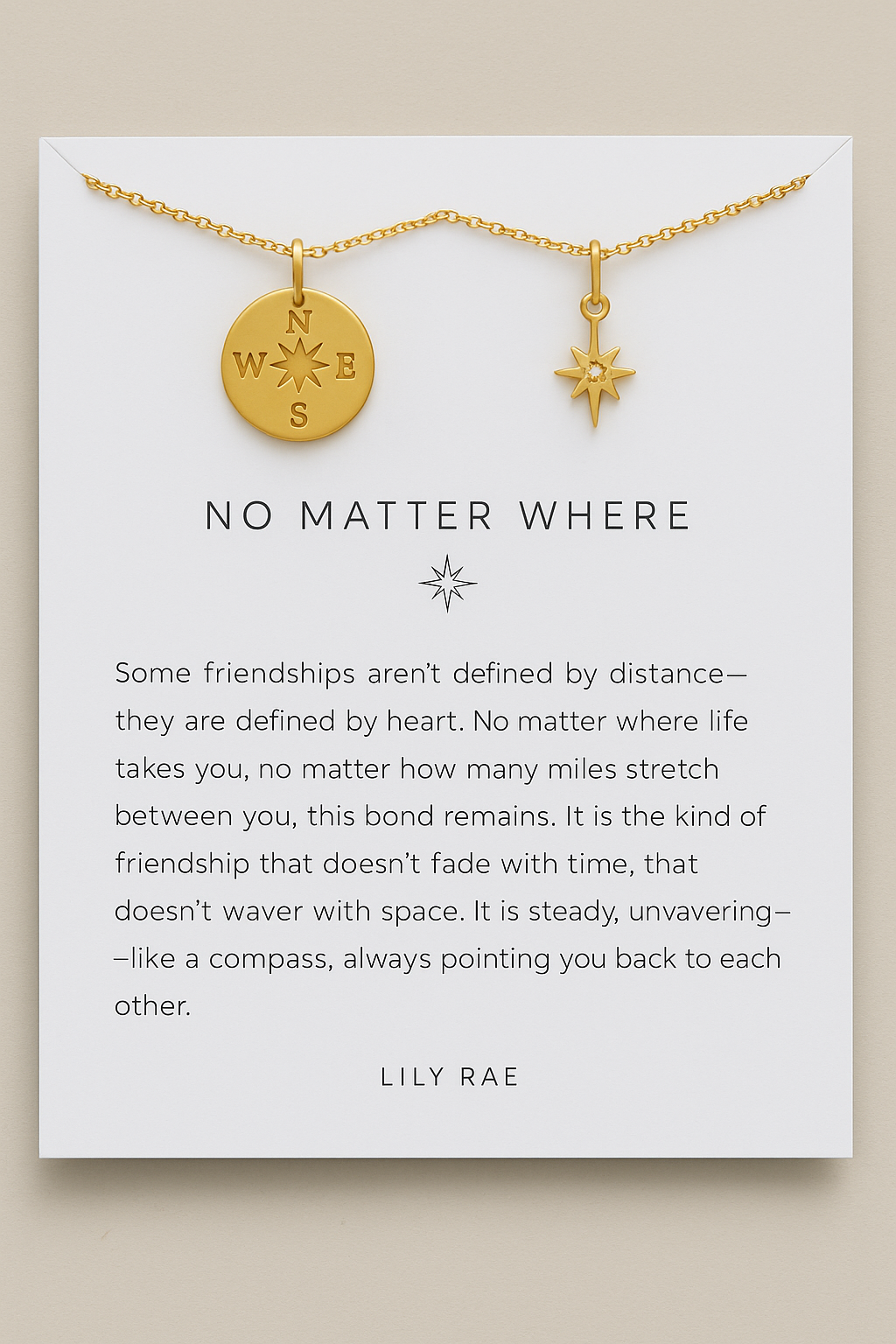 NO MATTER WHERE NECKLACE