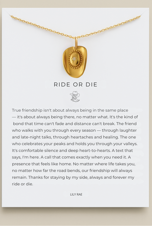 RIDE OR DIE NECKLACE