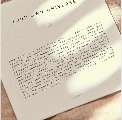 CENTER OF YOUR OWN UNIVERSE NECKLACE